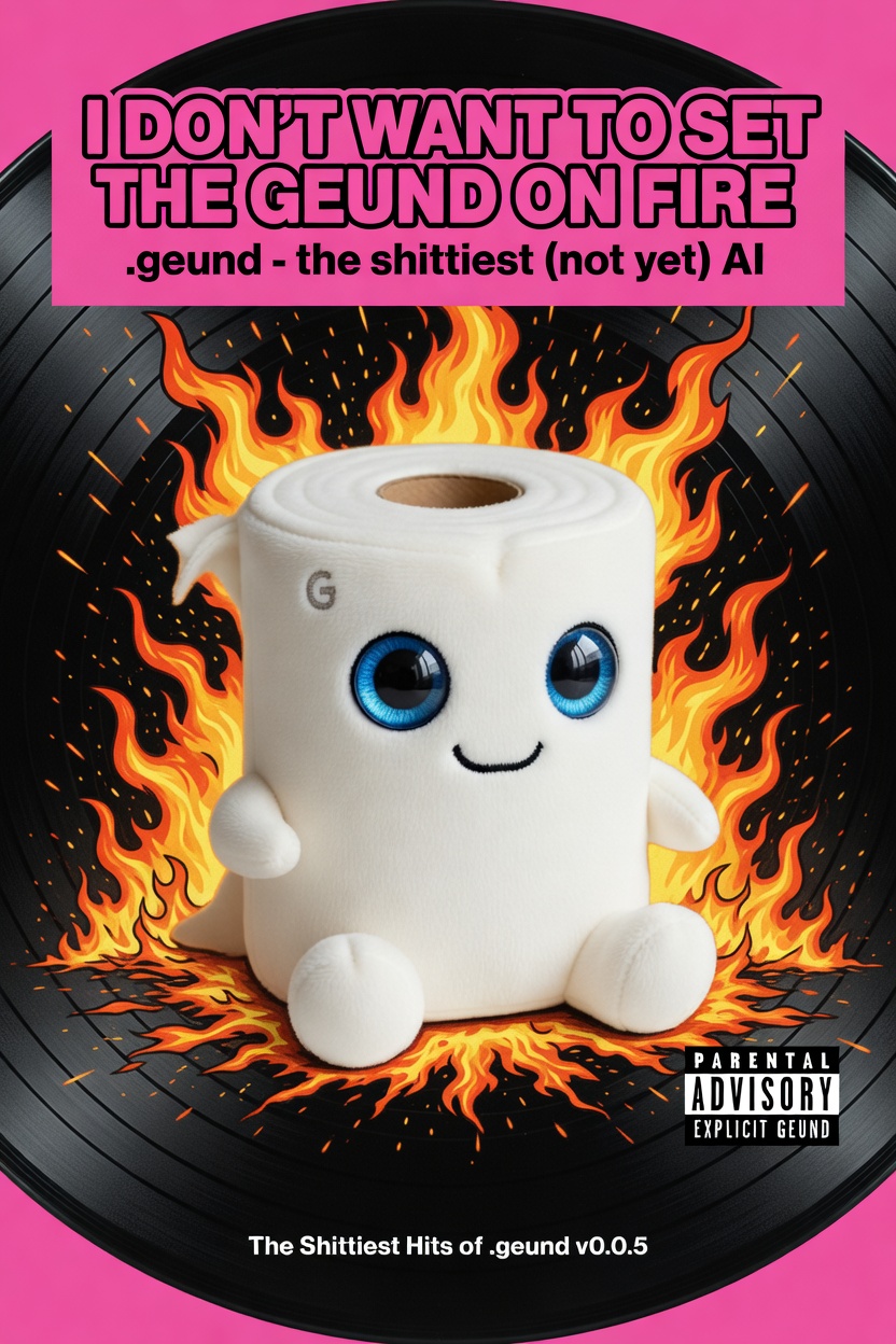 I don't want to set the geund on fire